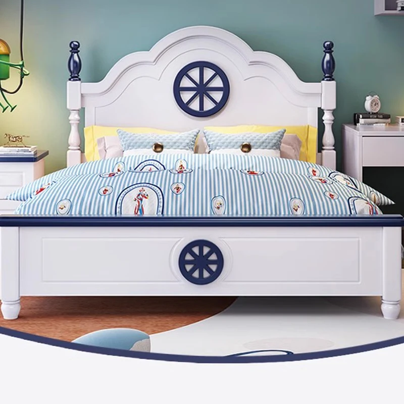 Aesthetic Solid Wood Children Beds Lazy Floor Platform Single Children Beds Luxury Fashion Lit Cabane Enfant Modern Decorations