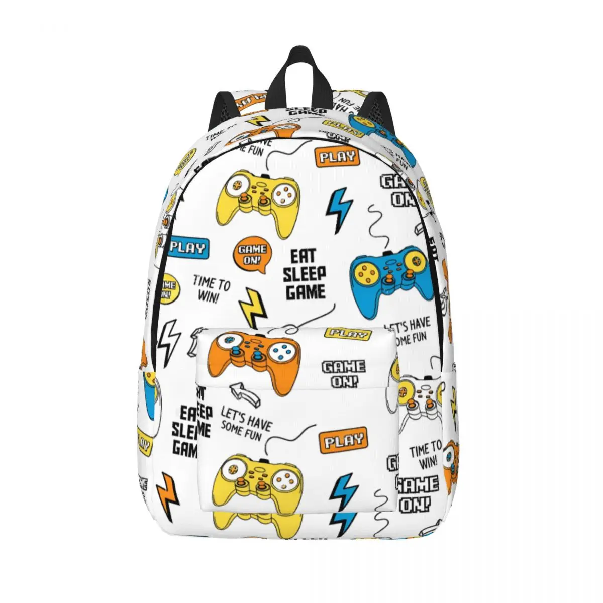 Video Game Gaming Controller Teenage Backpack Lightweight Student Hiking Travel Daypack for Men Women Laptop Shoulder Bag
