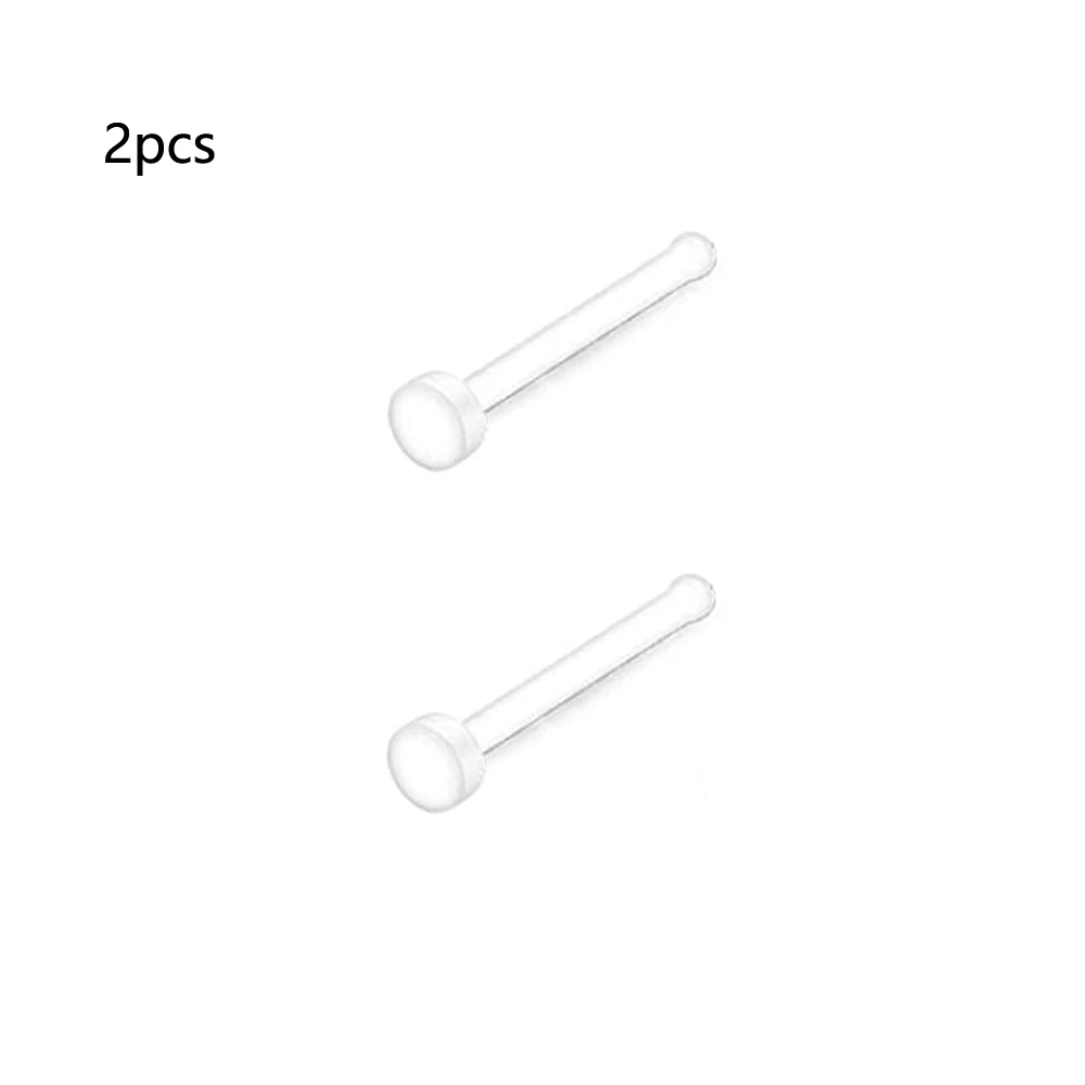 2pcs Clear Bioflex Nose Rings Belly Rings