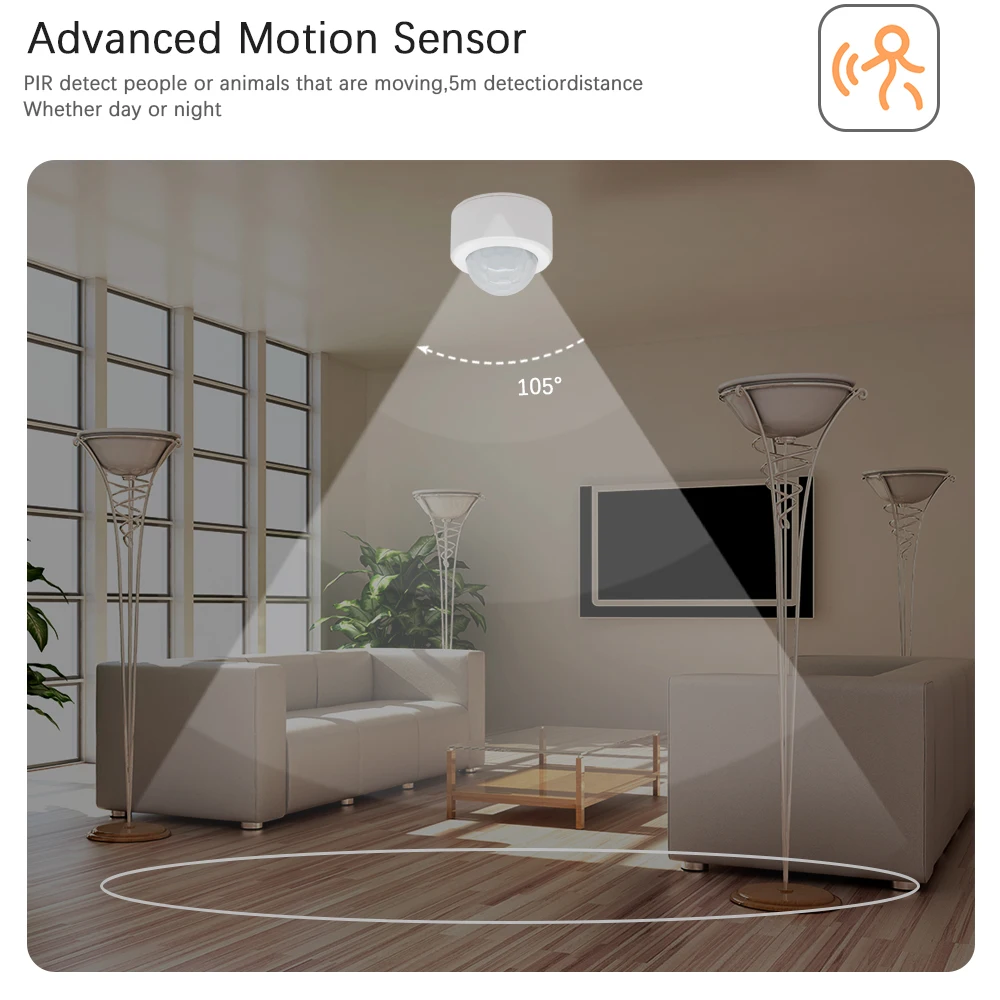 Smart Zigbee PIR Motion Sensor Human Body Infrared Detector Detector Security Smart Life Alarm For Tuya SmartLife