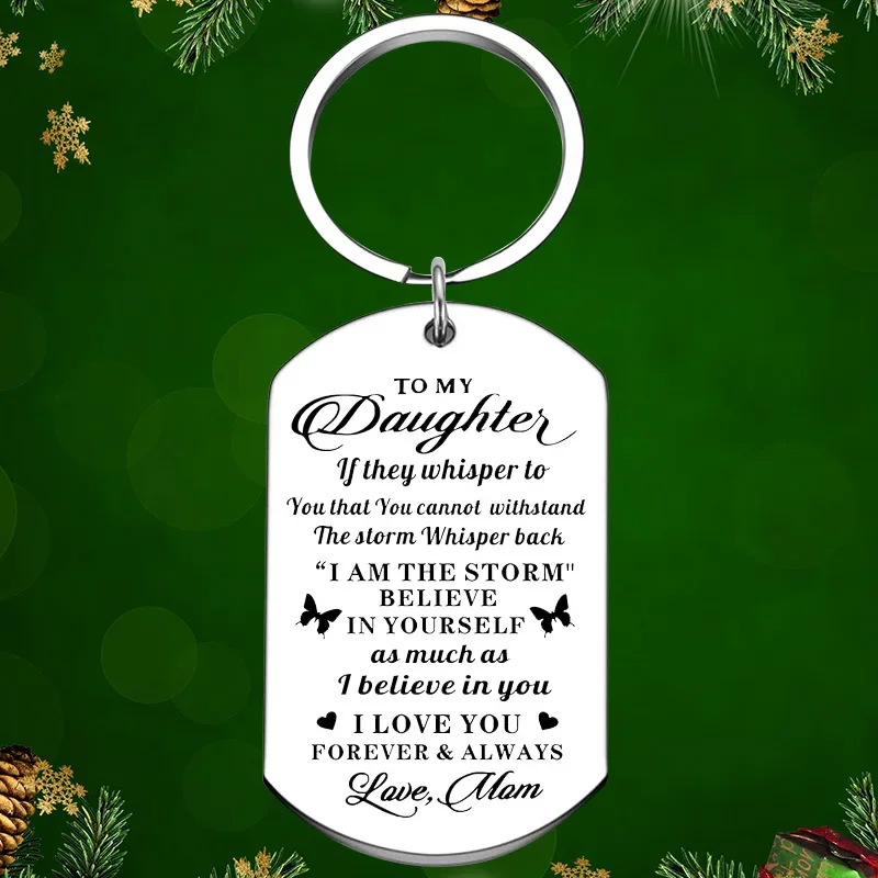 Daughter Teen Girls Graduation Gifts Keychain Pendant To My Daughter Key Chain Daughter Inspirational Gift