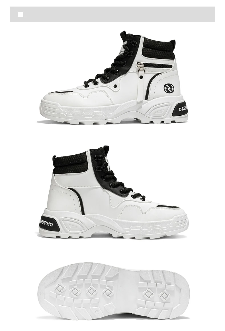 Herrenstiefel Frühling und Herbst Neue Weichsohlen-Antirutsch-Freizeitstiefel Modische Joker-Outdoor-High-Top-Stiefel Jugendliche Komfort-Arbeitsstiefel – Detail 21