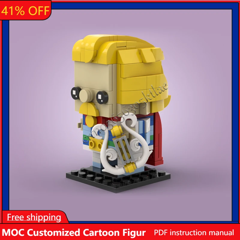 

214PCS MOC Famous TV Figures Series Brickheaded Building Models Set DIY Creative Bricks Assembly Toy Kid Gift Collection Display