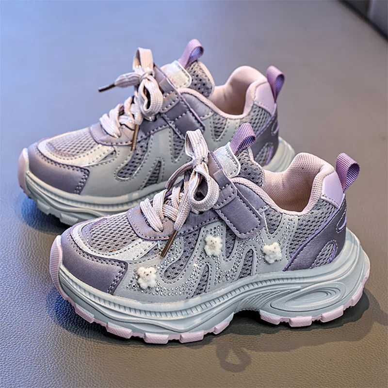 

Спортивная обувь из искусственной кожи для детей, модные подростковые кроссовки, противоскользящие дышащие кроссовки для бега для мальчиков и девочек