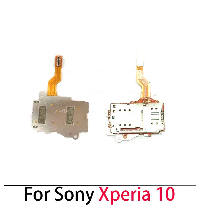 

For Sony Xperia 10 SIM Card Holder Tray Slot Reader Socket Flex Cable Repair Parts