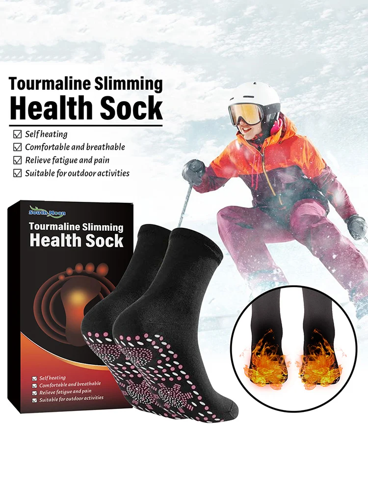 

Зимние теплые массажные носки с подогревом, терапевтические носки с подогревом для ног, удобные против усталости, поддержка свода стопы для кемпинга, пешего туризма, катания на лыжах