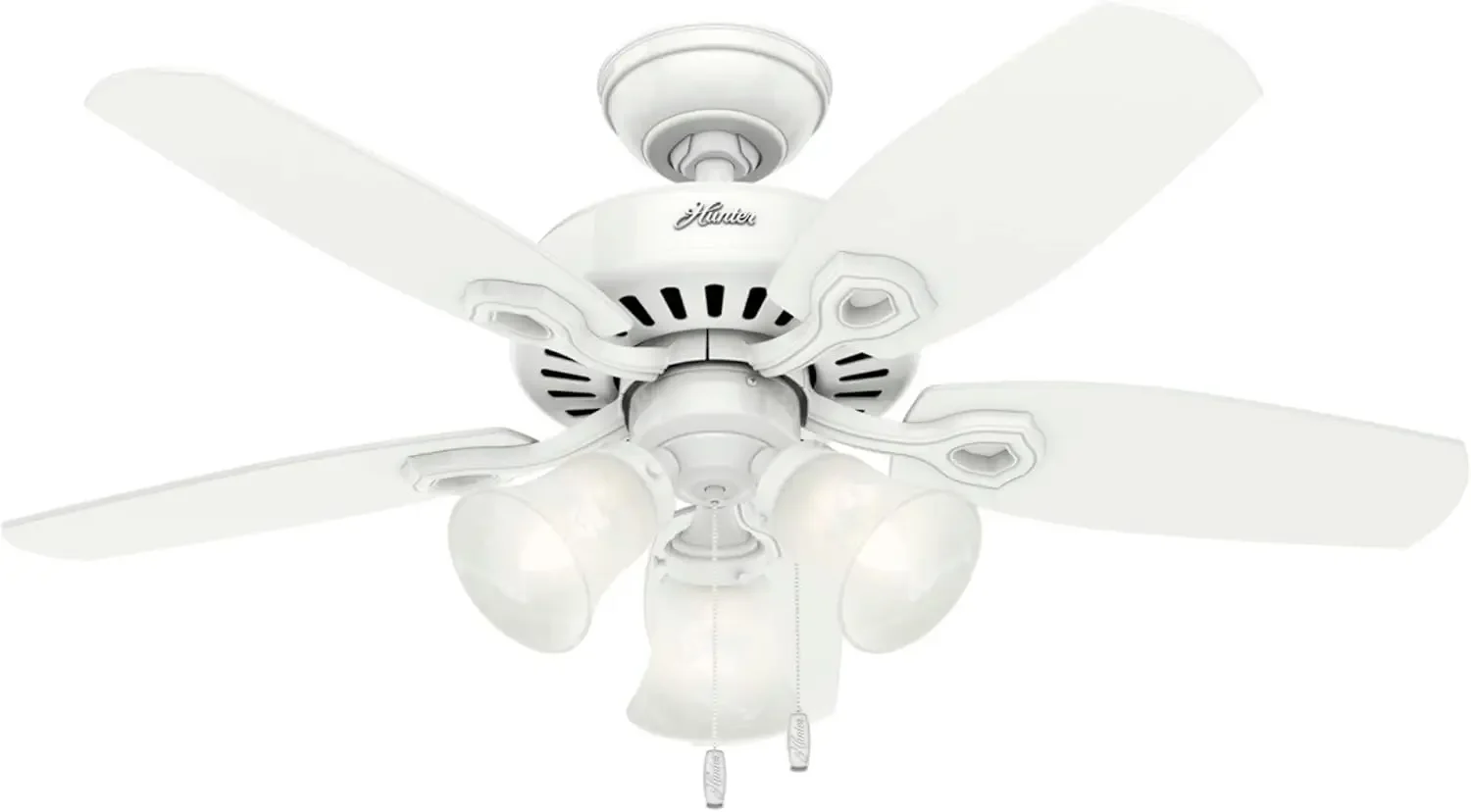 

Fan Company, 52105, 42 inch Builder Snow White Ceiling Fan with LED Light Kit and Pull Chain