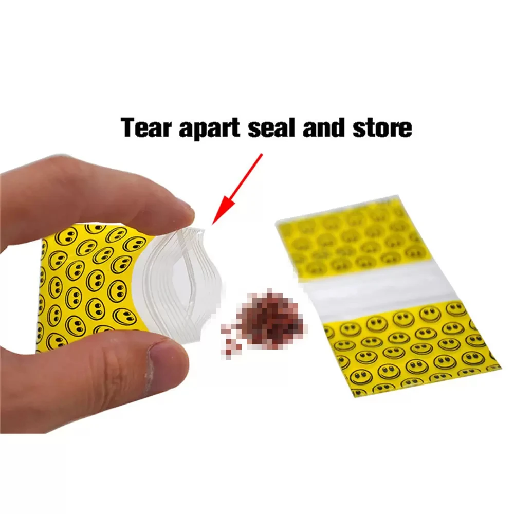 100pcs/Lot Small Size Self Sealing Zip Lock Bags Plastic Mini Zipper Jewelry Package