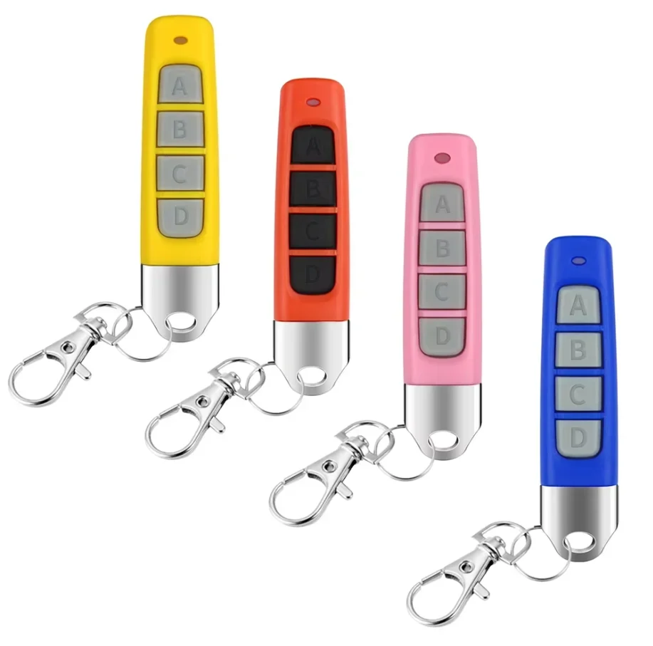 

433MHZ Remote Control Garage Door Four Key Color Small Volume Copy Wireless Remote Control Thumb Garage Door Copy Remote Control