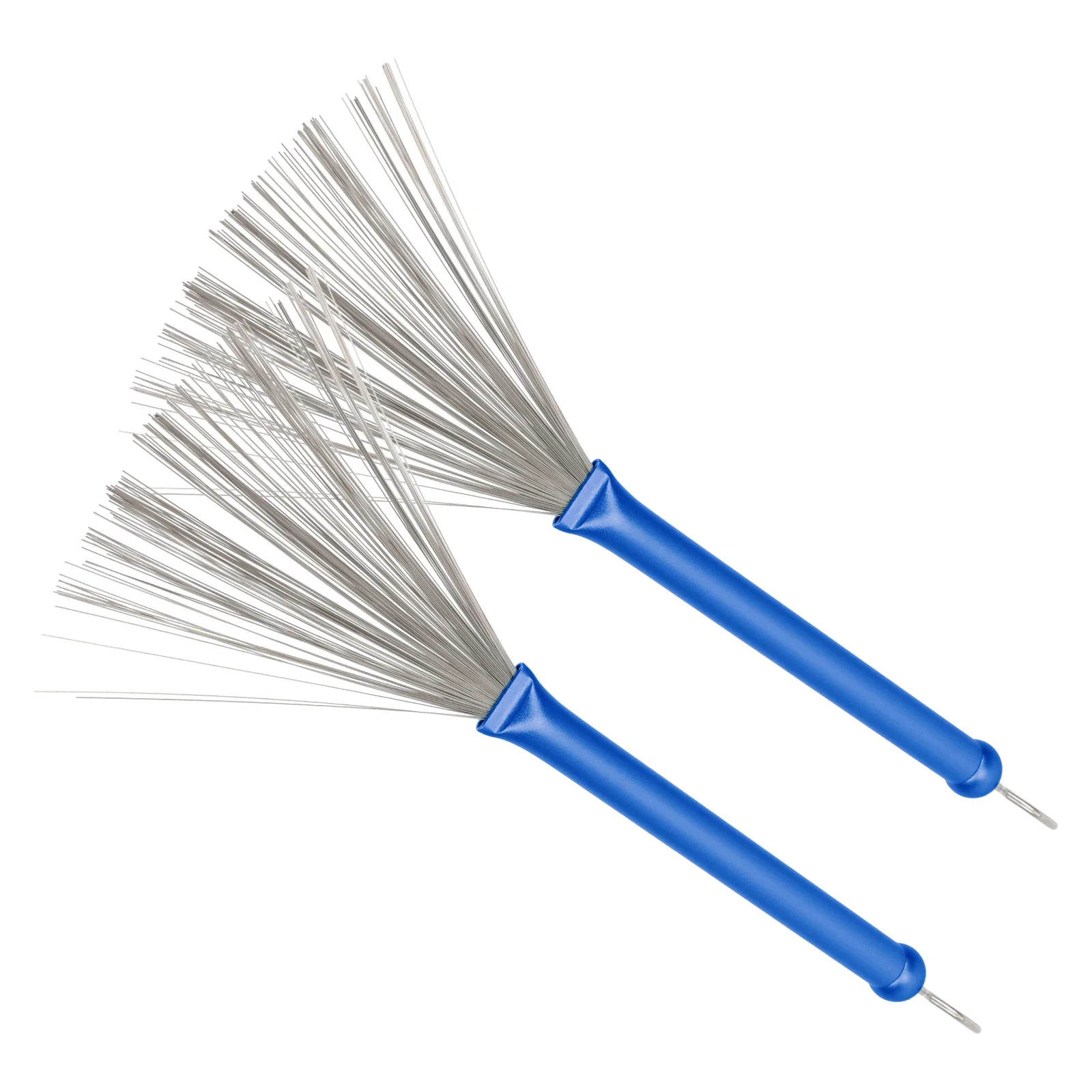 

2Pcs Long Lasting Stainless Steel Drum Brushes Retractable Wire for Jazz Performances Drum Wire Brush Retractable Brush