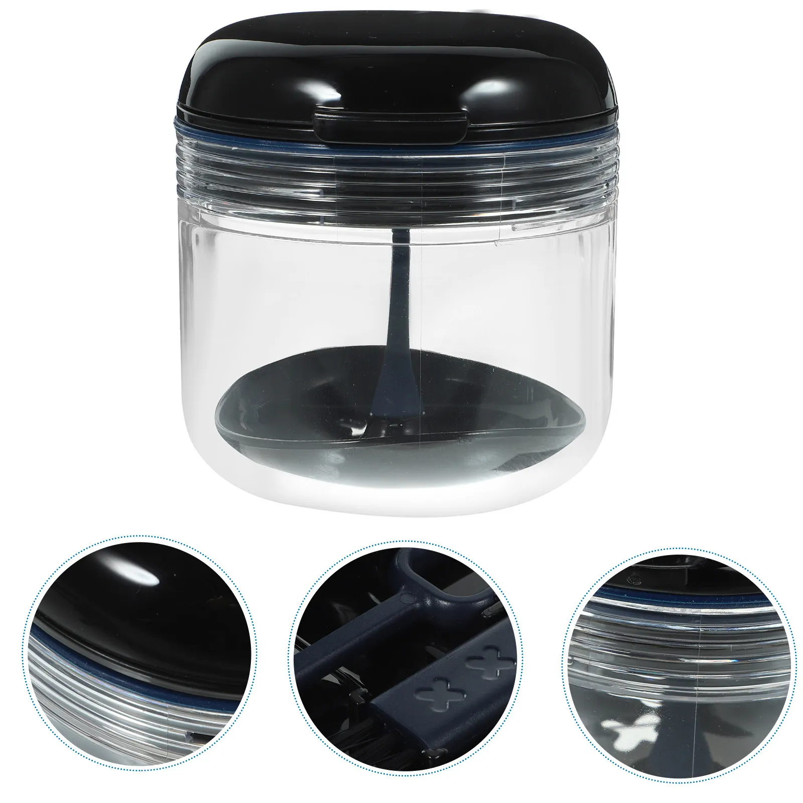 

1 комплект: портативный контейнер для зубных протезов с дышащим дизайном для путешествий, футляр для хранения и чистки протезов