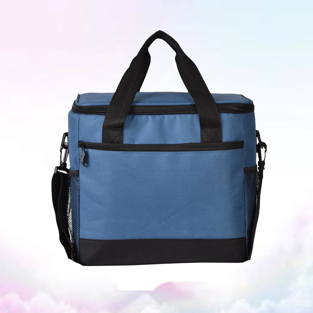 

Waterproof Insulated For Picnic Travel Work School Lunch Bag For Picnic Thermal Tote Reusable Cooler Bag Men Women Navy