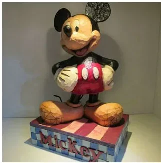 

35cm Disney anime character Mickey Mouse action figure statue Piggy bank Arts and Crafts Collection model Home Decor adult gift