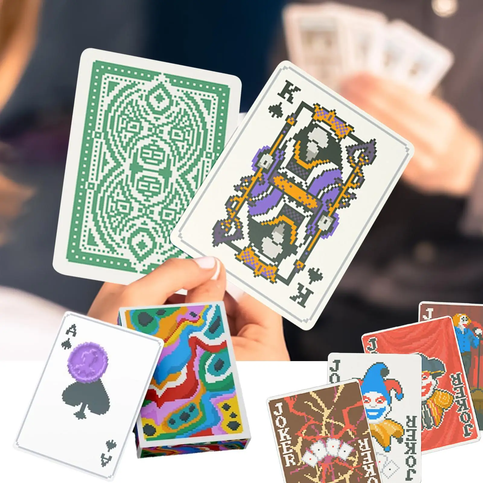 

Poker Cards Gathering Party Game Portable Anti-Slip Poker Cards for Travel Camping Wedding Home Outdoor Bar Activities