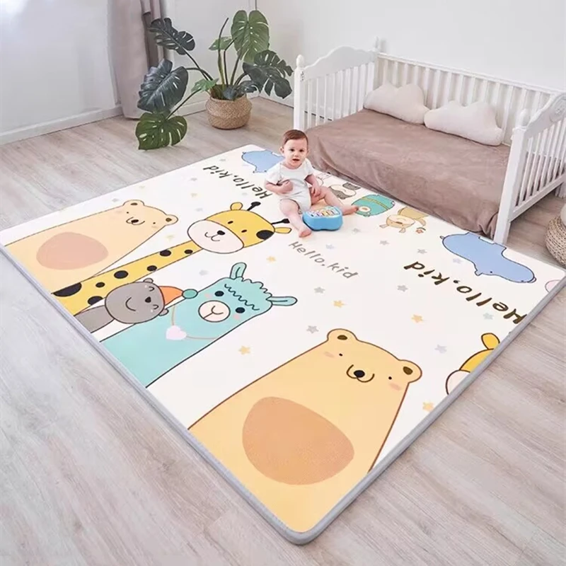 

Living Room Play Mat for Children's Safety Mat 1cm EPE Environmentally Friendly Thick Baby Crawling Play Mats Folding Mat Carpet