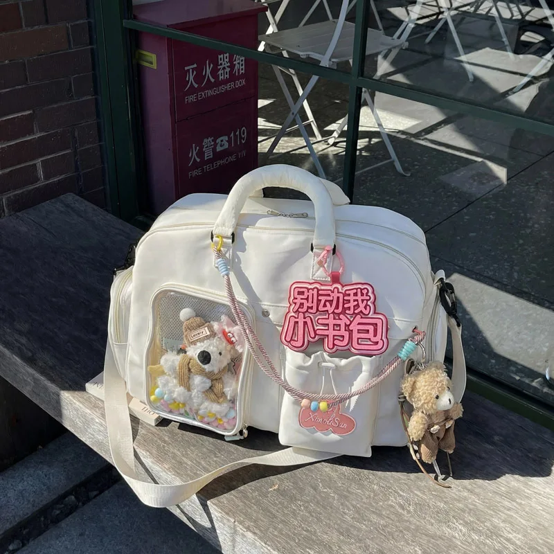 

Прозрачная сумка через плечо в корейском стиле для фанатов, вместительная сумка-кроссбоди для Ido, модная и универсальная сумка для поездок на работу