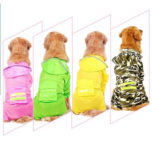 Hoopet 16Y0085G Manufacturer Casual Hooded Raincoat Big Dog Clothes