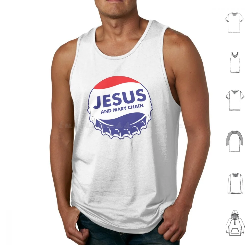 Jamc 80s Choice Camisetas sin mangas Chaleco Sin mangas Letras líricas Canciones canciones Cadena de Jesús y María Cadena de Jesús y María Shoegaze Post