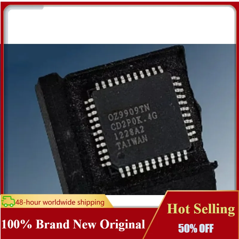 5PCS 100% New OZ9909TN-A2-0-TR OZ9909TN QFP-44 Original Chips Ic Hot Selling