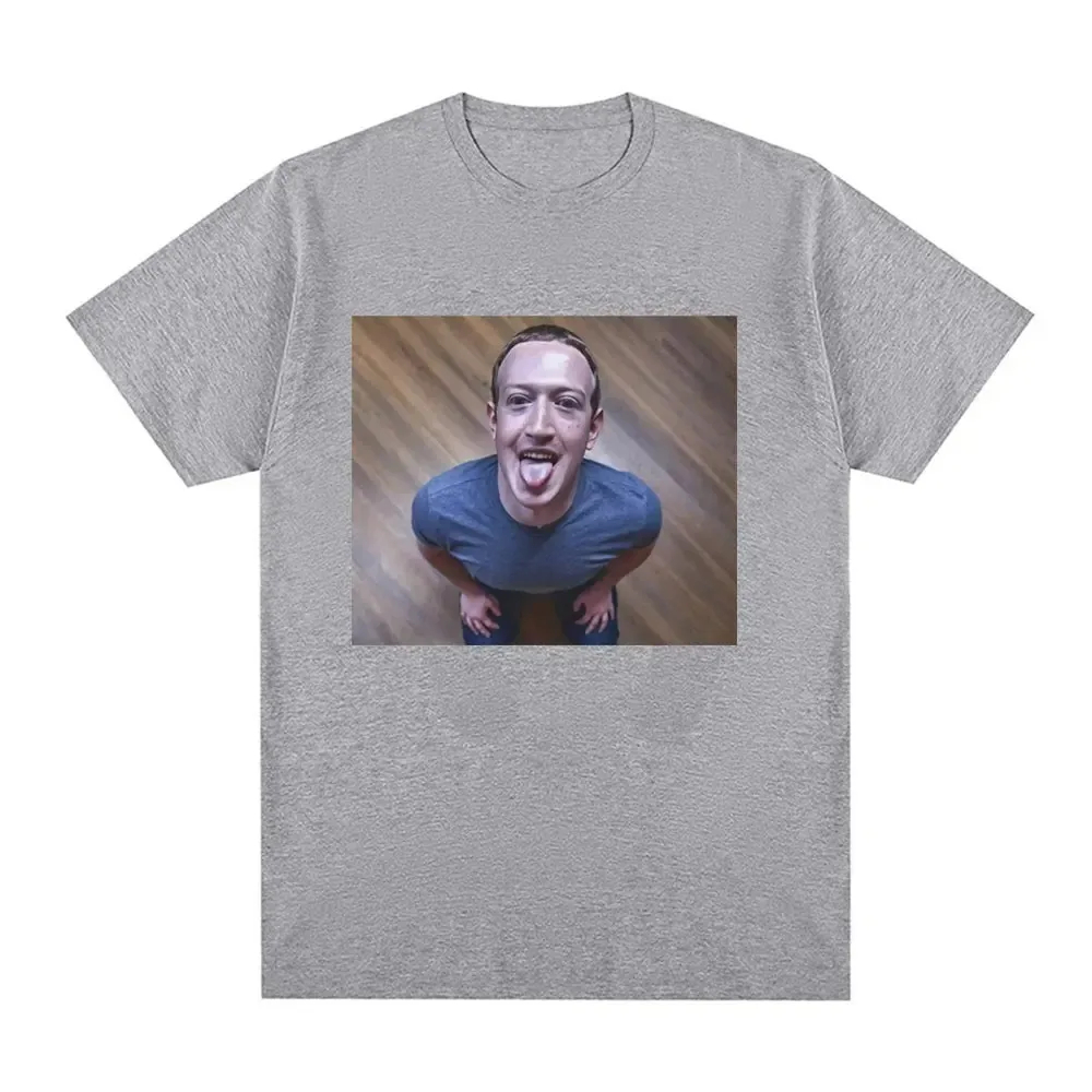 Lustiges Brainrot-Meme-T-Shirt „Mark Zuckerberg Good Boy Joke“ – Lässiges Rundhals-Kurzarmshirt mit humorvollem Design für Freizeitkleidung – Detail 8