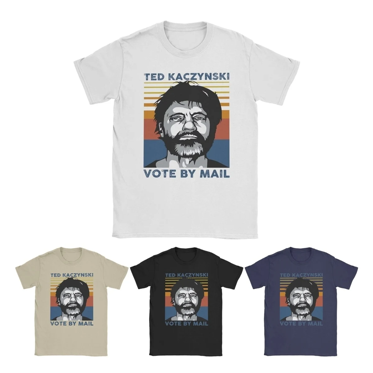 Voye By Kacy T-Shirts Men Women Ted Kaczynski Fashion Pure Cotton Tee Shirt Crewneck Short Sleeve T Shirts Summer Clothes