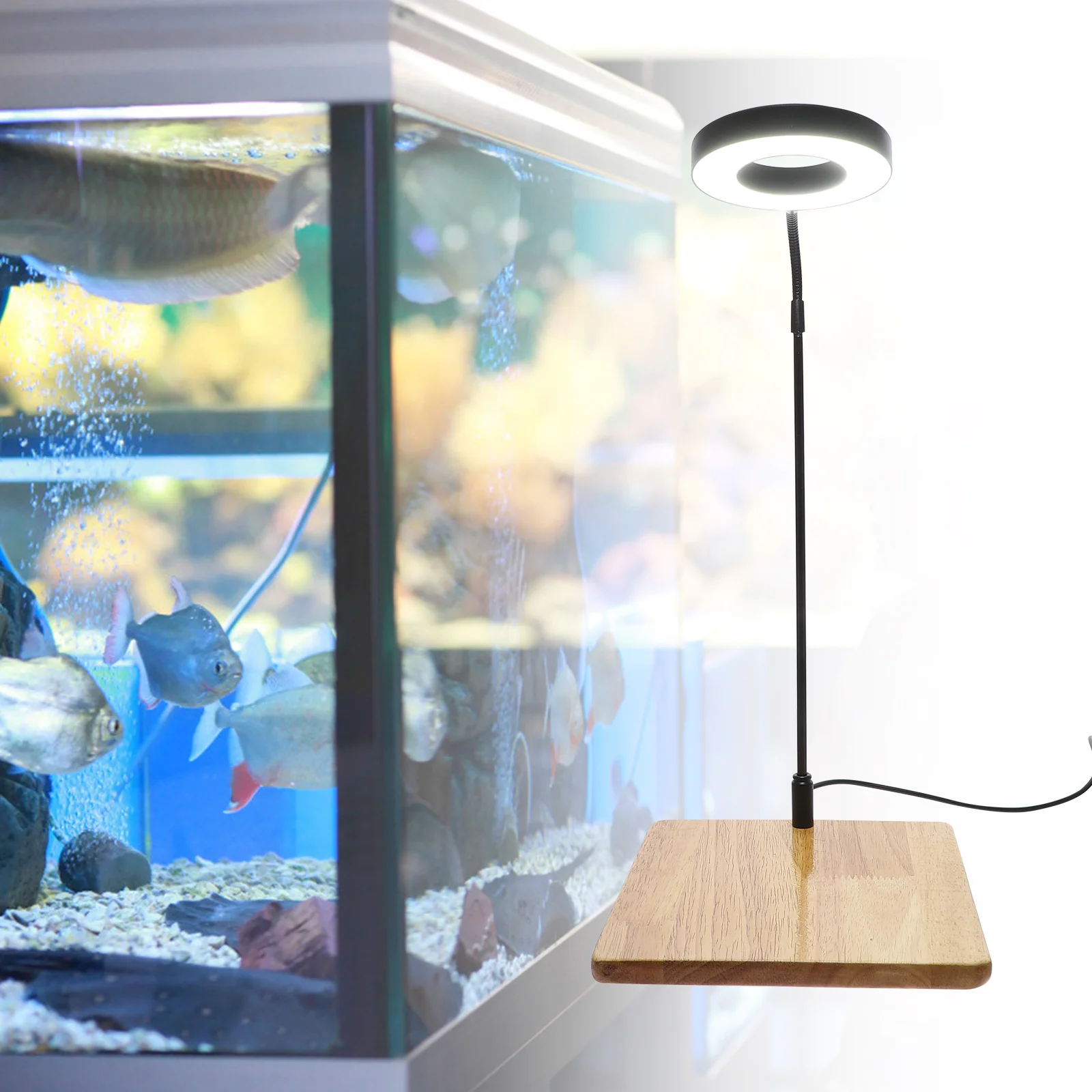 Led حوض السمك مصباح ضوء النبات خزان الأسماك أداة الإضاءة سطوع عالية قابل للتعديل انخفاض الانخفاض المهنية الإضاءة المائية