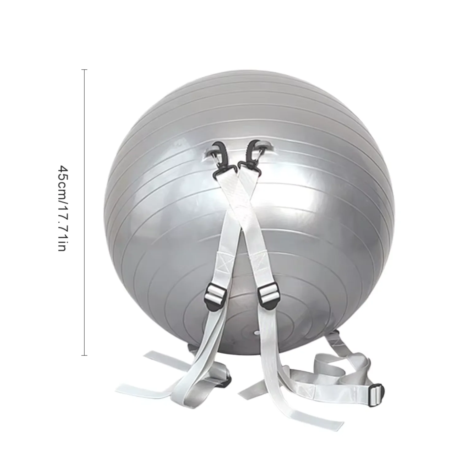 Ballon d'équilibre de yoga polyvalent de 45 cm et exercices de fitness – Adultes et enfants adaptés