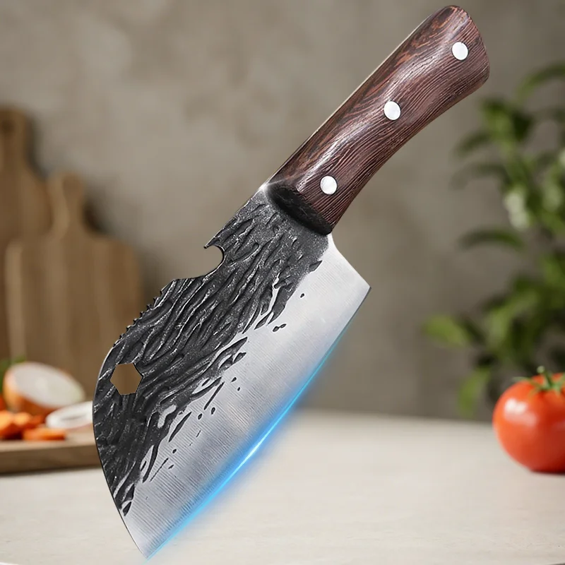 Forged Kitchen Knife Meat Cleaver Sharp Boning Knife Household Fruit Paring BBQ Knife Multifunction Butcher Knives Cutting Tool