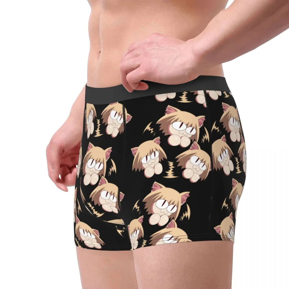 Custom Cool Anime Cat Girl Neco Arc Meme Boxers Shorts Panties Male Underpants Breathable Briefs Underwear