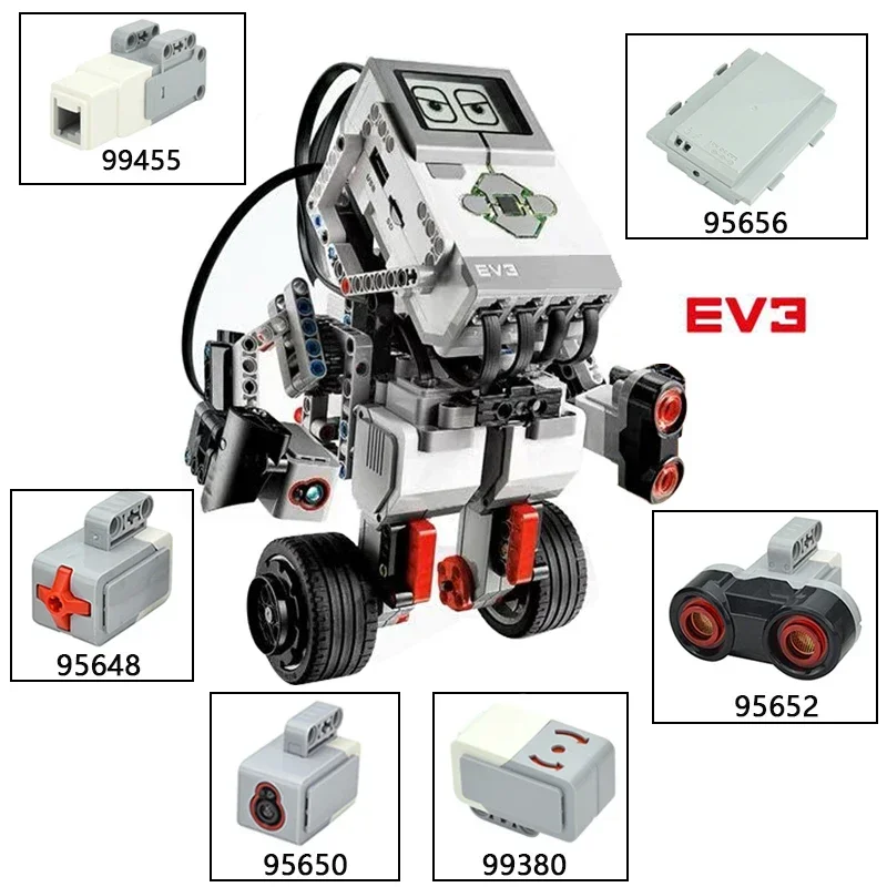 Large Medium Servo Motors Building Blocks High-Tech Power Functions Series For 45544 EV3 Color Sensor Touch Ultrasound Sensor