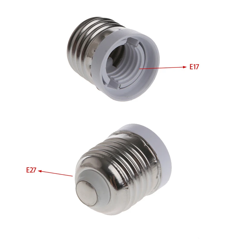 F92C E27 إلى E17 Socket BASE LED Halogen CFL Light LAMP حامل محول محول محول المصباح