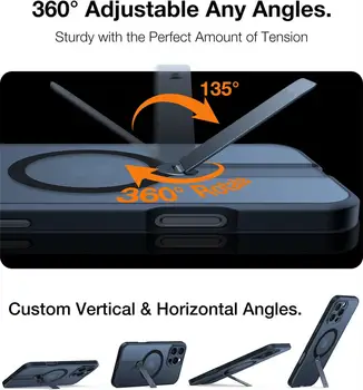 360° skrytý kovový magnetický stojánek pro MagSafe iPhone 16 15 14 13 12 Pro Max Plus 16Pro 16Plus iPhone 16 Mag Safe kryt na telefon 10 nejlepší prodej MagSafe pro iPhone 14 Pro Max - №9
