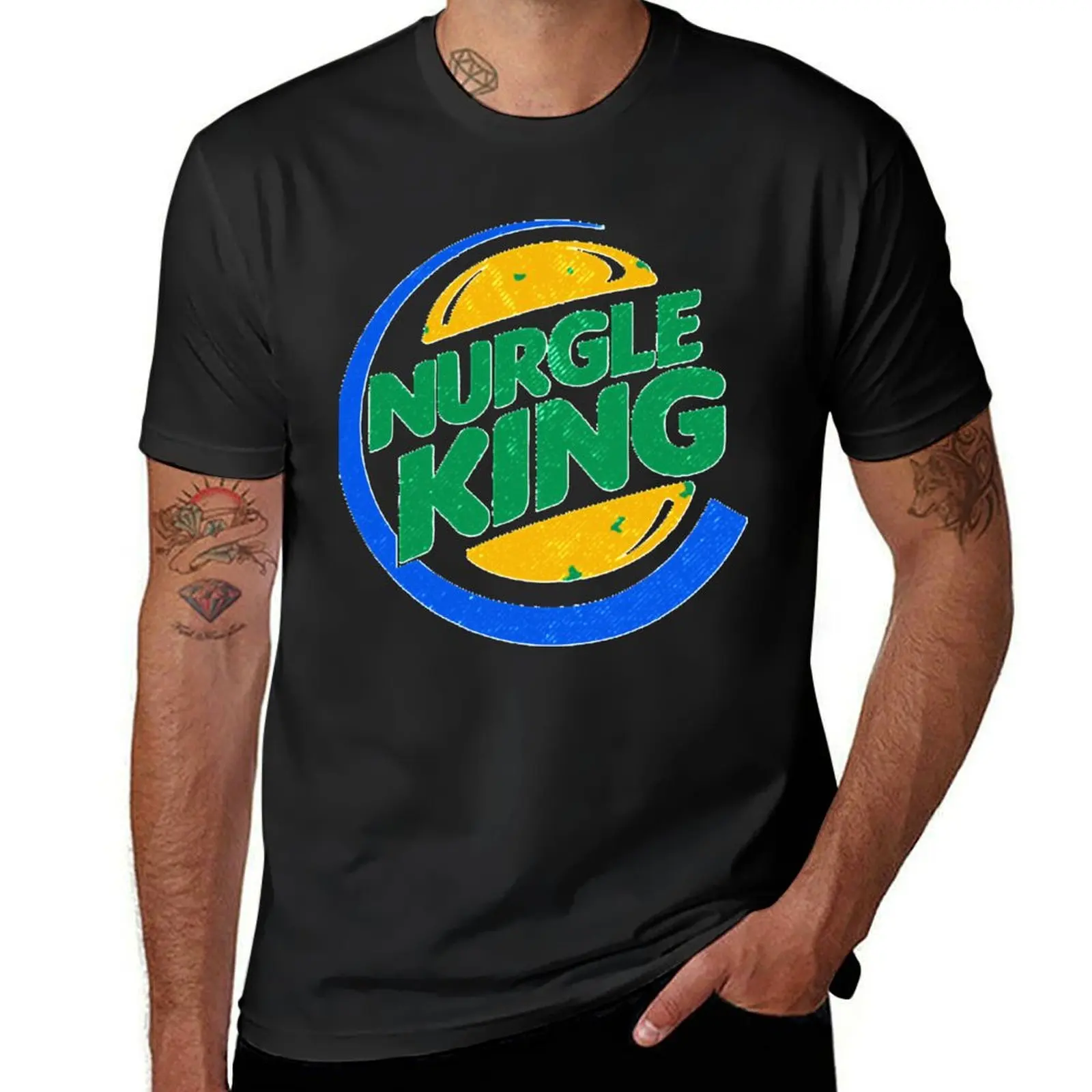 

Nurgle King T-Shirt topping summer clothes customs clothing for men