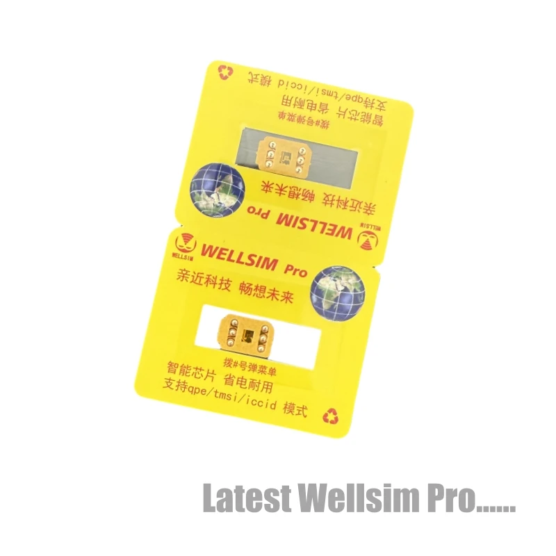 2 יחידות / הרבה Wellsim Pro V4.1 גרסה אחרונה 2025 עם מצב QPE דרך MEP עבור iPhone 16 15 14 13 12 11 X 8 7