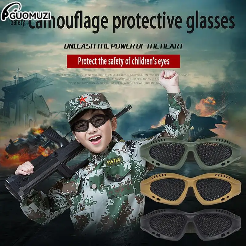 Tactical Paintball Goggles Eyewear Steel Wire Mesh Airsoft Net Glasses Eye Goggle Shock Resistance Eye Game Protector