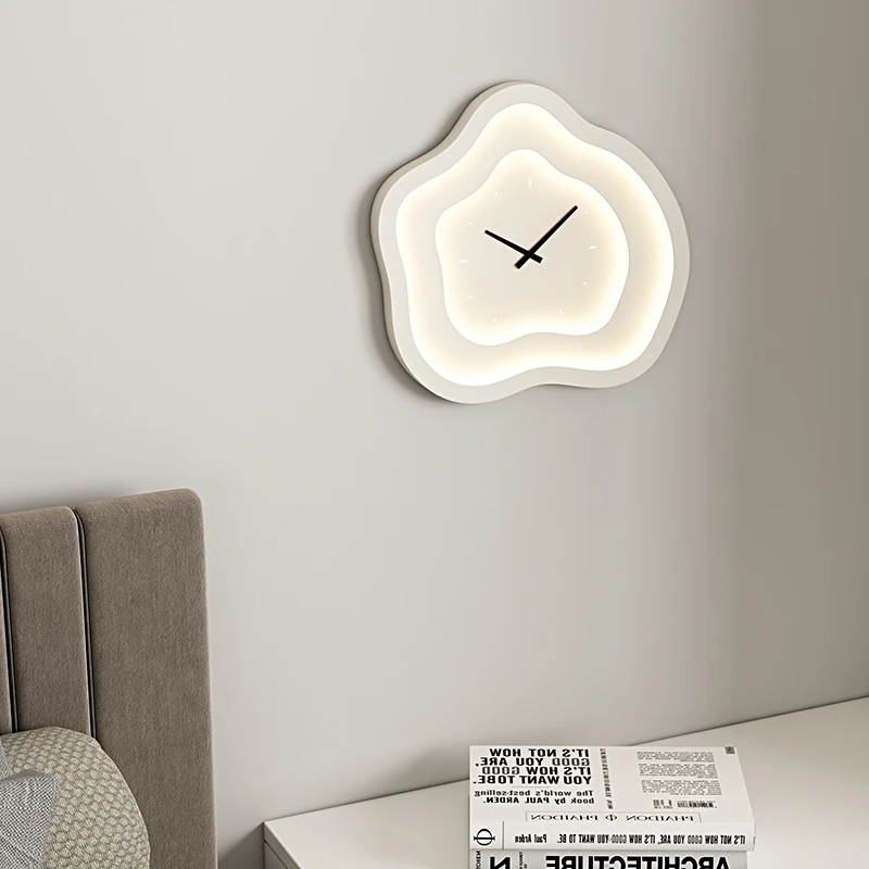 lampada de parede led moderna com relogio ferro acrilico arandela regulavel quarto foyer escritorio loja dropshipping branco verde 01