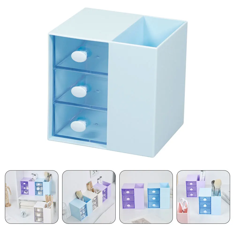 

Pen Holder Storage Cylinder Multi-Function Desktop Organizer For Office School Supplies Stationery Container Desktop Box
