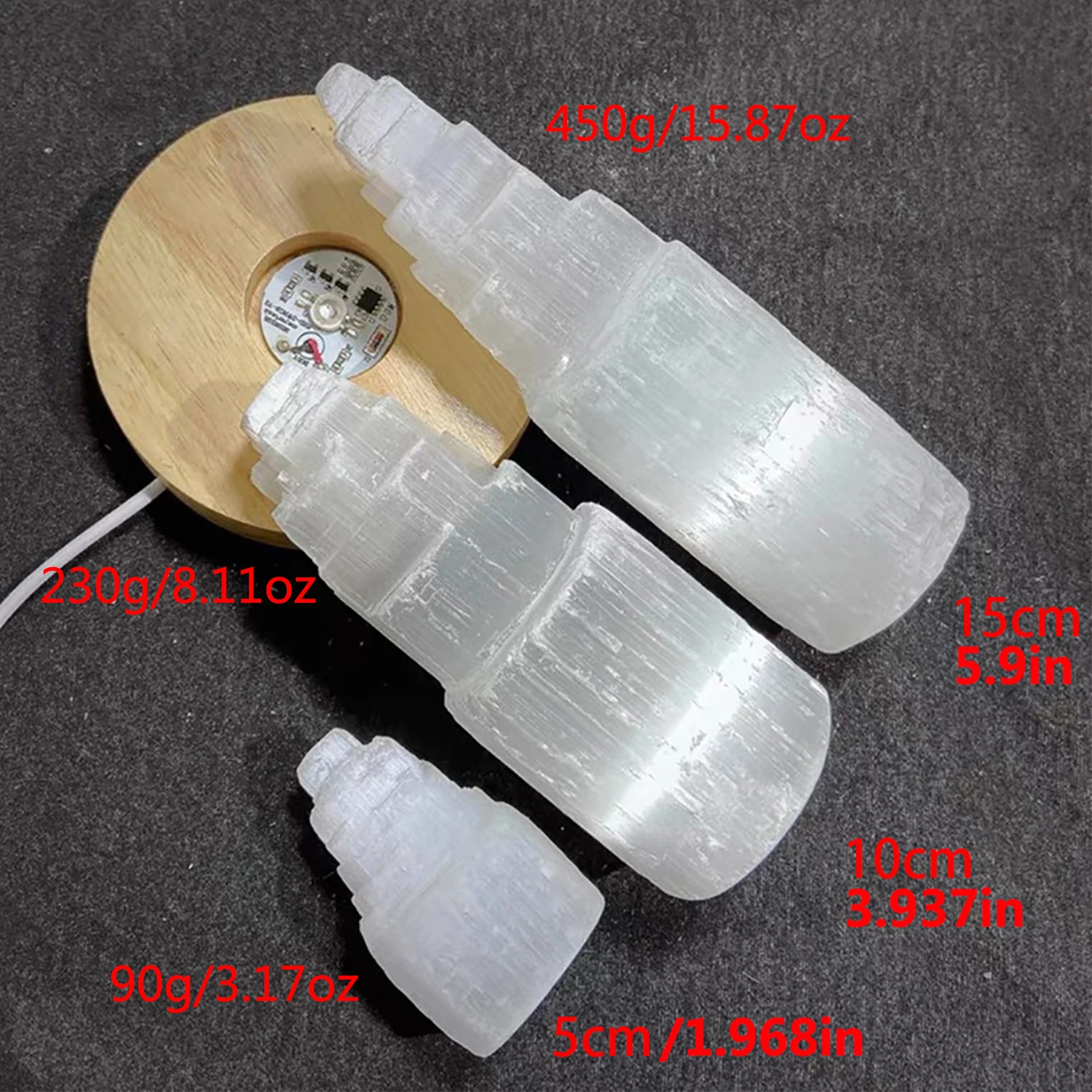 Genuine Natural White Selenite Gypsum Crystal Tower Skyscraper Castle Shaped Clear Mineral Craft Statue Authentic Moroccan Sourc