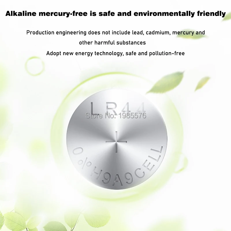 50pcs Alkaline Cell Coin Battery 1.55V AG13 LR44 Button Batteries LR1154 SR44 A76 357A 303 357 AG 13 For Watch Toys