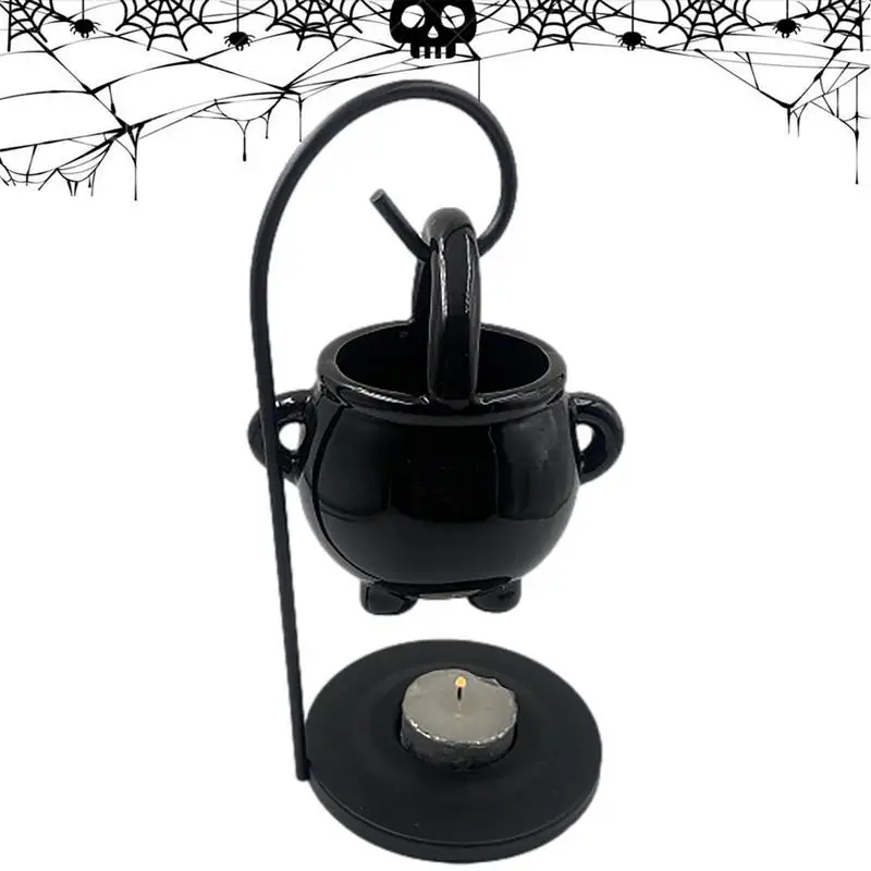 Hanging Cauldron Wax Burner Witch Caldron Pot Candle Holder Oil Burner Tealight Candle Holder Aroma Diffuser Home Decoration
