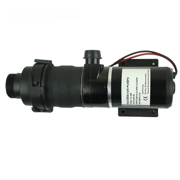 Household Electric Mashing Sewage Pump 12V/24V Portable Sewage Pump Yacht RV Self-priming Sewage Fecal Pump