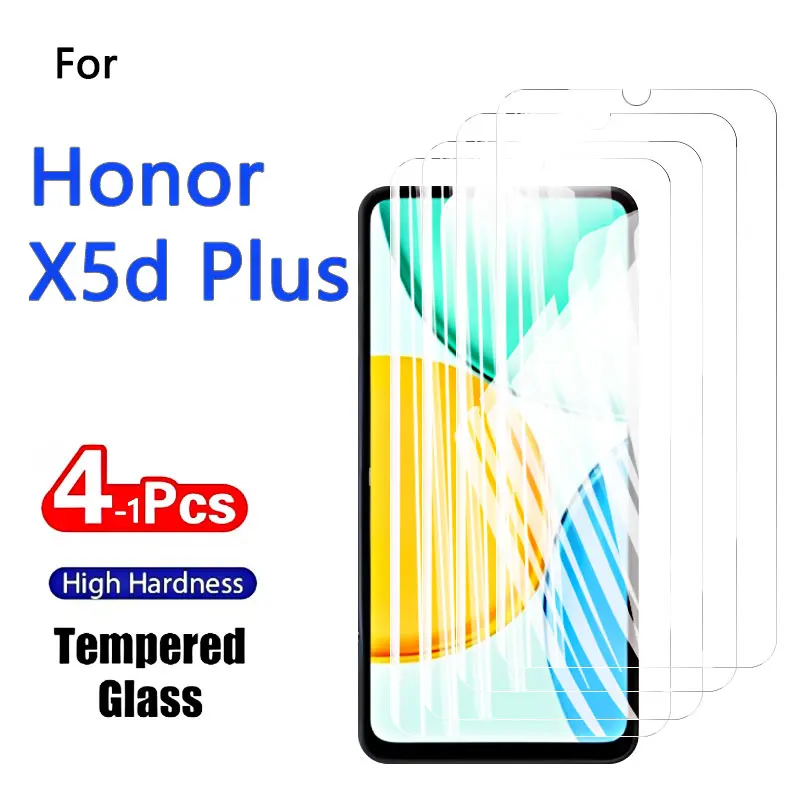 

1-4PCS Screen Protectors for Honor X5d Plus X5d+ X 5 D X5 5d + Tempered Glass HD Aluminum Anti Scratch Case Friendly Fingerprint