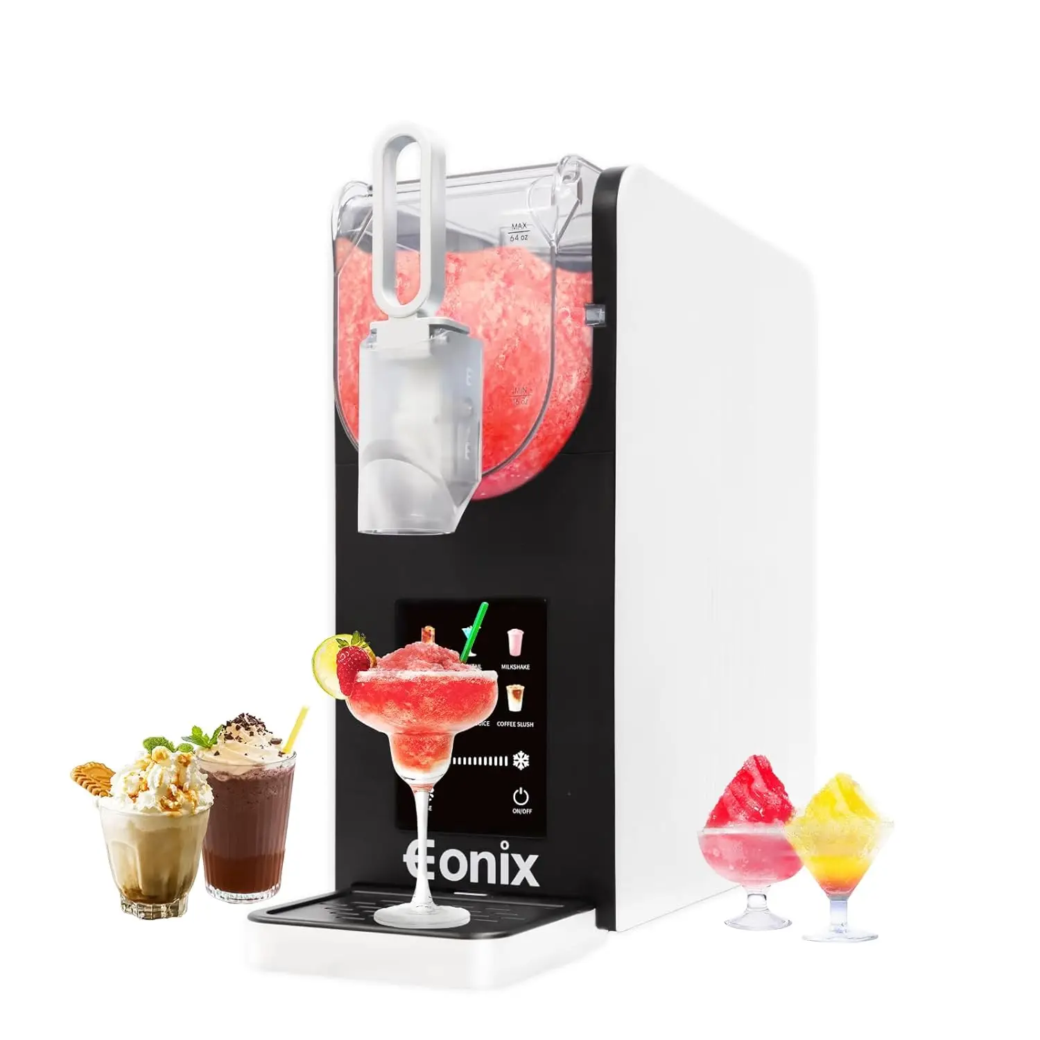 64OZ Slushy Machine for Home with Auto-Clean Function,Commercial Frozen Drink Maker,6 Pre-Set Programs,LED Display,Frozen