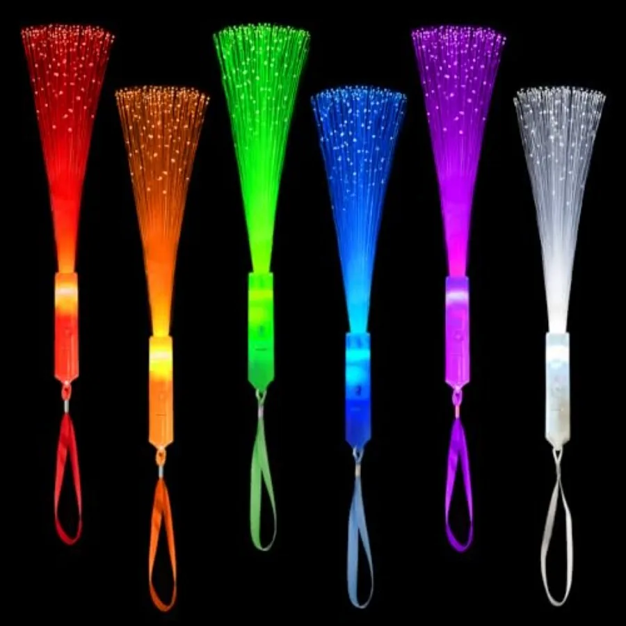 

【New model】Glow in Dark Fiber Optic Lights for Bulk-24 Pack Light Up Toys Gifts Goodie Bag Basket Stuffers Fillers for Toddlers