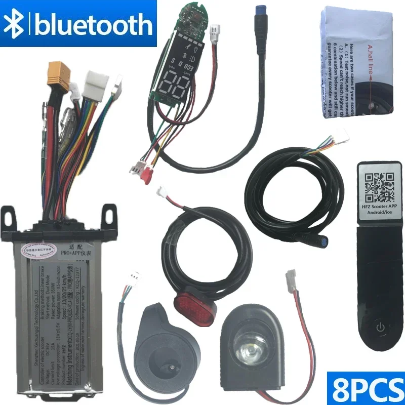 8Pcs 36V 350W Motor Controller Set Bluetooth Dc XT-60 Regulator Speed Controller Voor X-Play Scooter Elektrische Fiets E-Bike