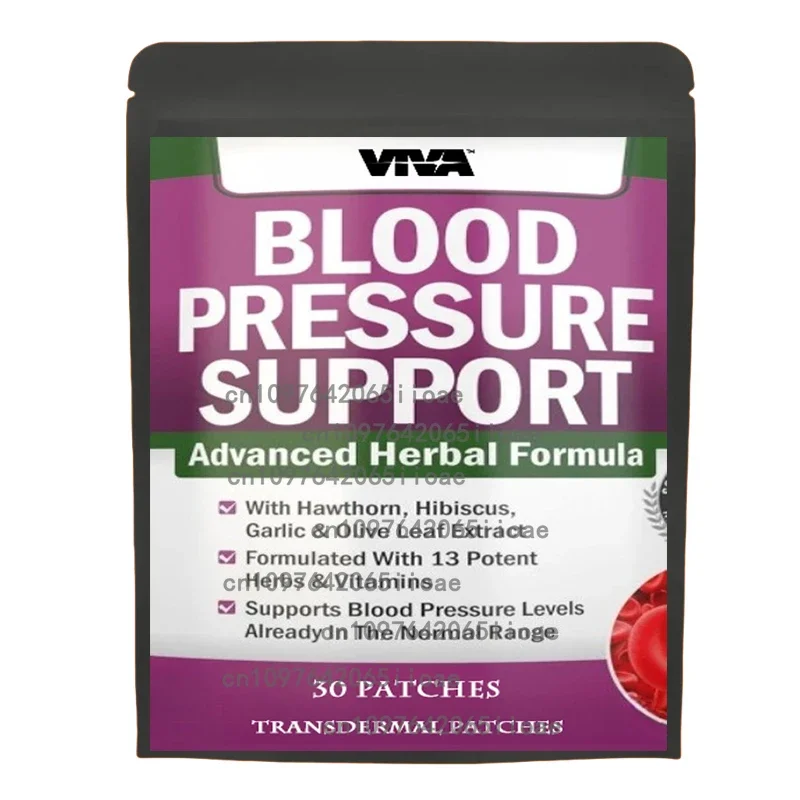 

30 пластырей для поддержки кровообращения, транпьютерные пластыри с боярышником, L-аргиненом для здорового потока крови, артерий и венами