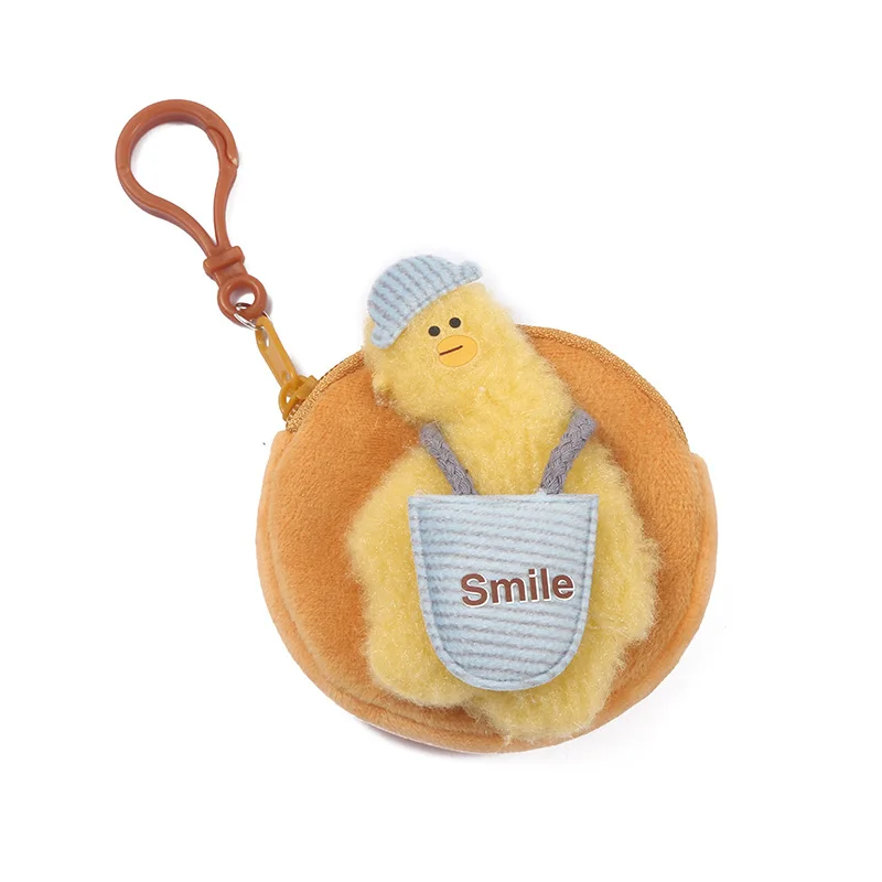 1 Pcs Novo Dos Desenhos Animados Kawaii Plush Coin Purse Ins Dorky Mini Coin Purse Bonito Pato Coin Saco De Armazenamento Menina Aniversário Presente De Natal