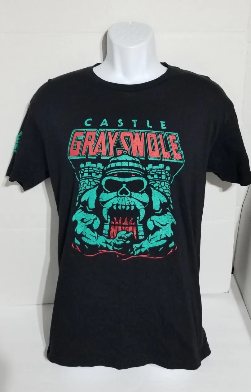 Flex Comic Castle Greyswole Castle Grayskull Homage T Shirt Mens Sz M-image