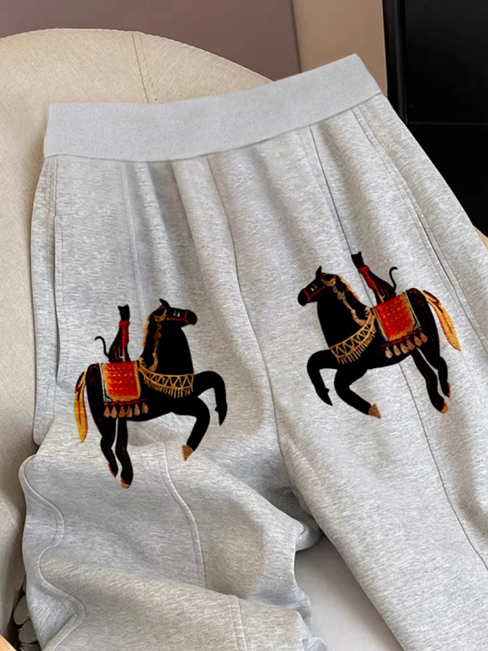 Pantaloni sportivi coreani Sle Casual Age-Defng a gamba larga Uomo Donna Primavera Autunno Faion Pantaloni larghi a tubo dritto