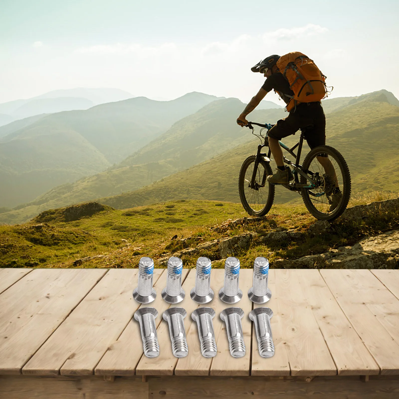 10 قطعة عجلة Derailleur الخلفية بكرة المسمار الخلفي Derailleur الترباس الفولاذ المقاوم للصدأ M5 مسامير للدراجات أجزاء بكرة Derailleur الخلفية #5